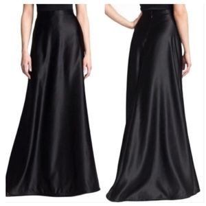 Tadashi Black Ball Satin Ballgown skirt. Sz 12
